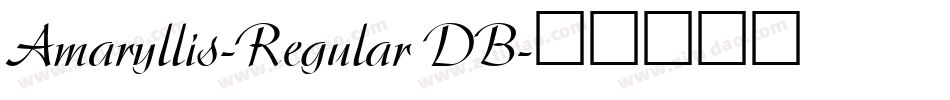 Amaryllis-Regular DB字体转换